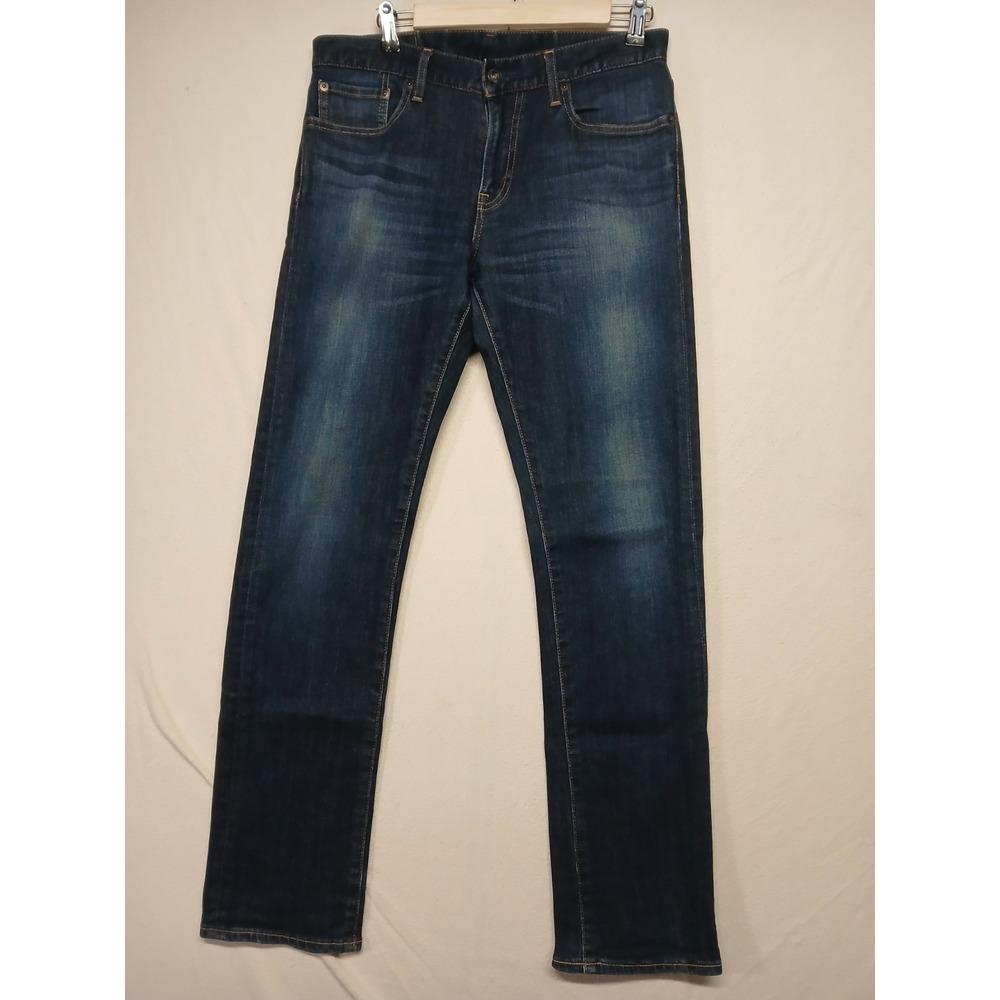 UNIQLO Men's Size 30x32  Blue Denim Jeans Casual Pants Dark Wash Normcore